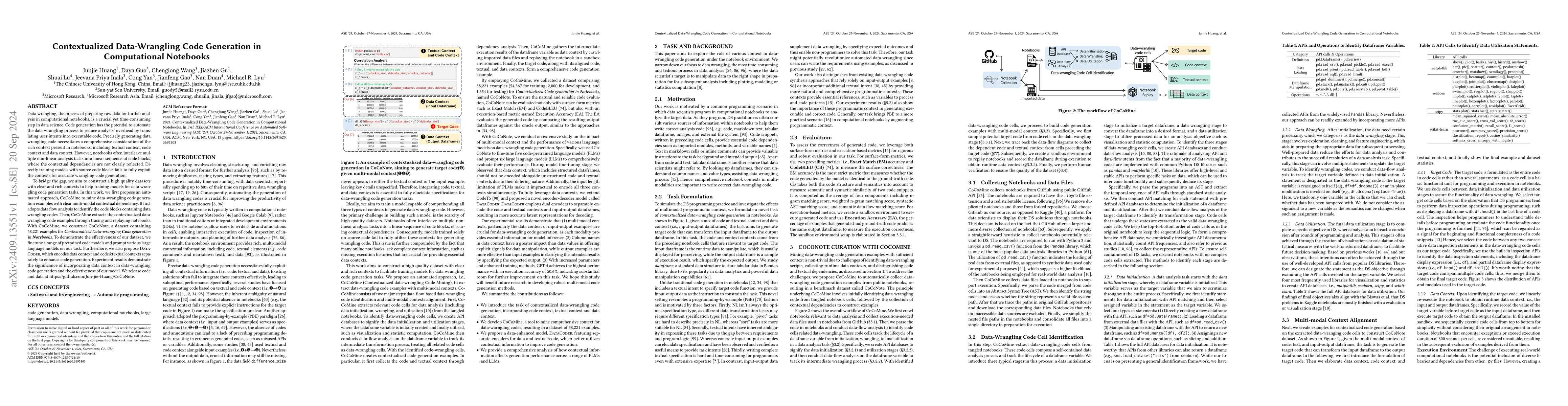 Thumbnail for Contextualized Data-Wrangling Code Generation in Computational Notebooks