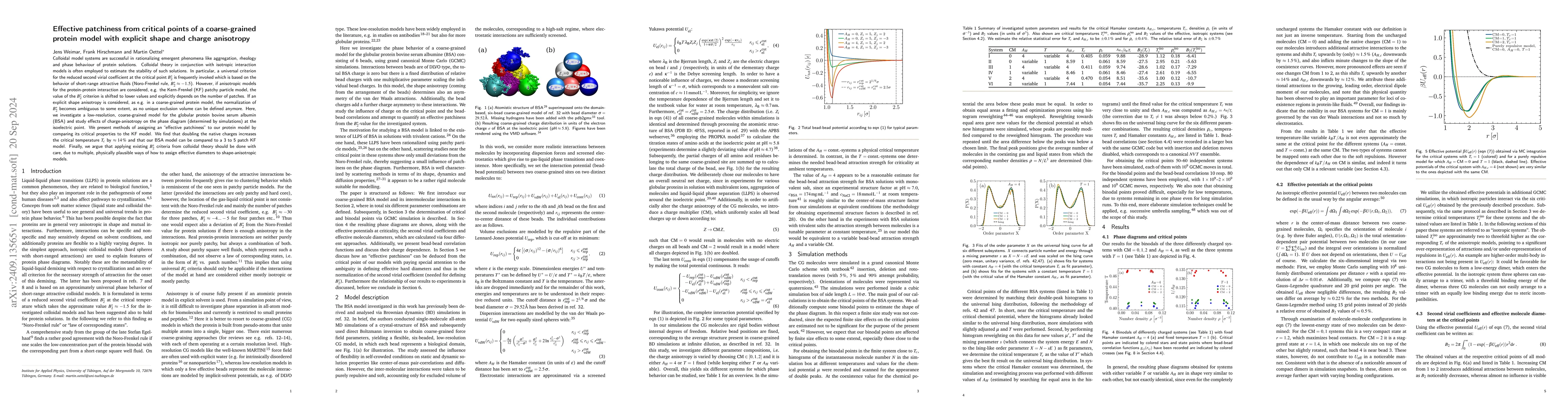 Thumbnail for Effective patchiness from critical points of a coarse-grained protein
  model with explicit shape and charge anisotropy