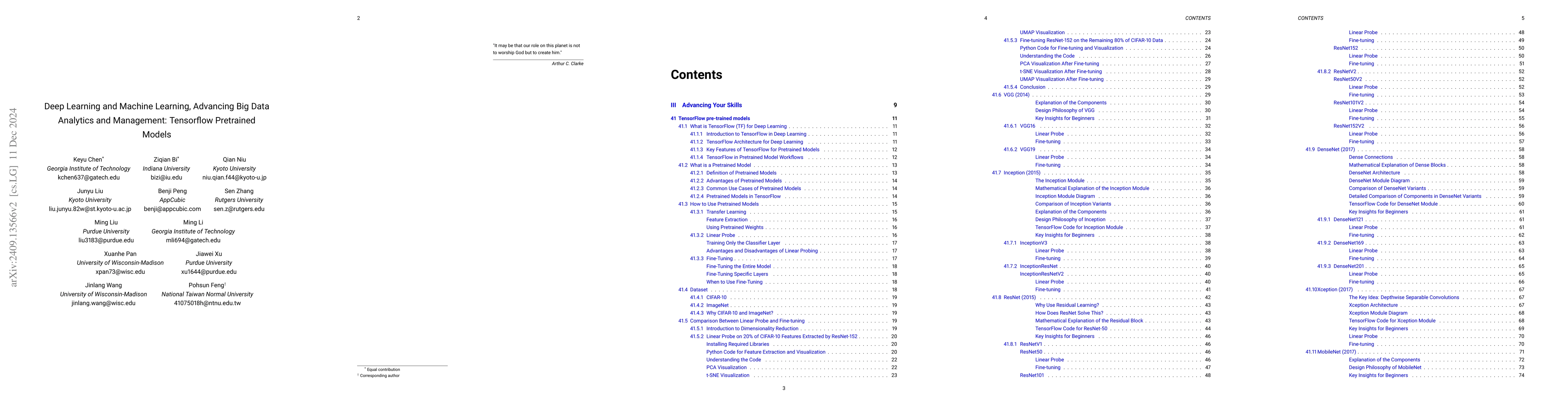 Thumbnail for Deep Learning and Machine Learning, Advancing Big Data Analytics and
  Management: Tensorflow Pretrained Models