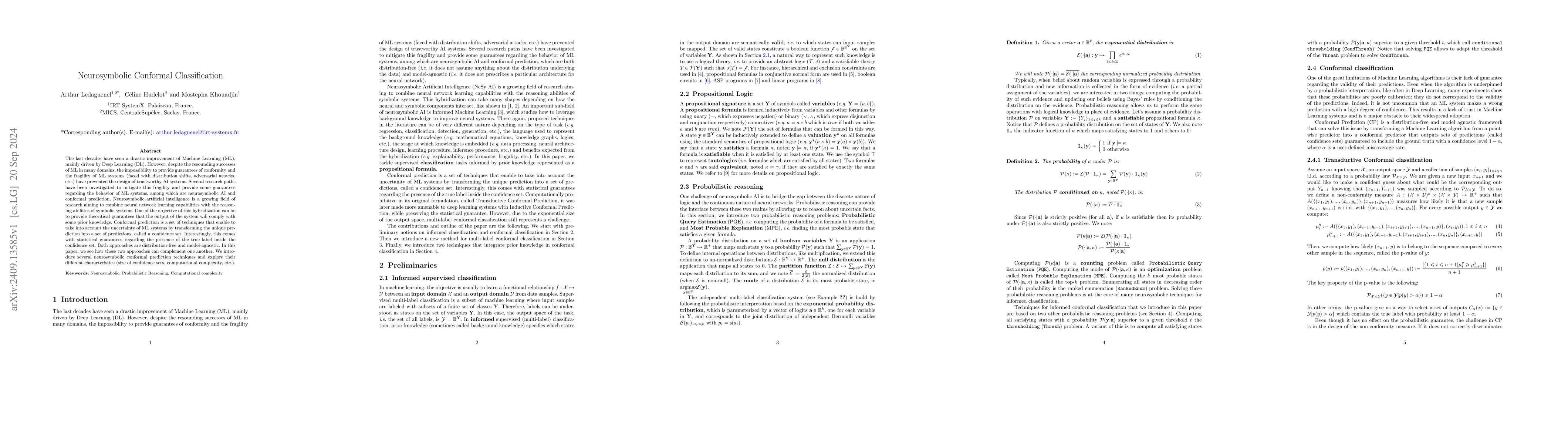 Thumbnail for Neurosymbolic Conformal Classification