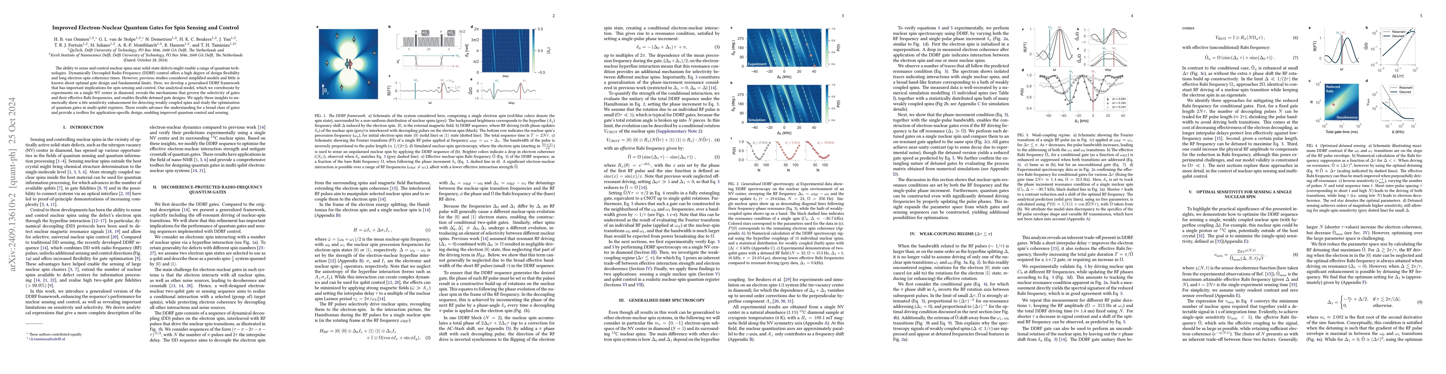 Thumbnail for Improved Electron-Nuclear Quantum Gates for Spin Sensing and Control