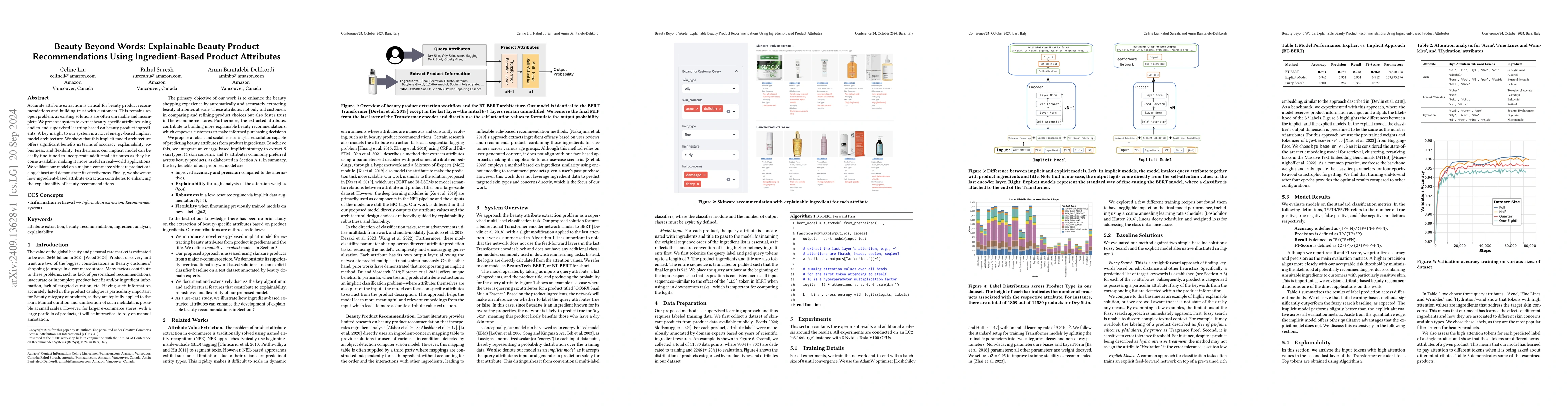 Thumbnail for Beauty Beyond Words: Explainable Beauty Product Recommendations Using
  Ingredient-Based Product Attributes