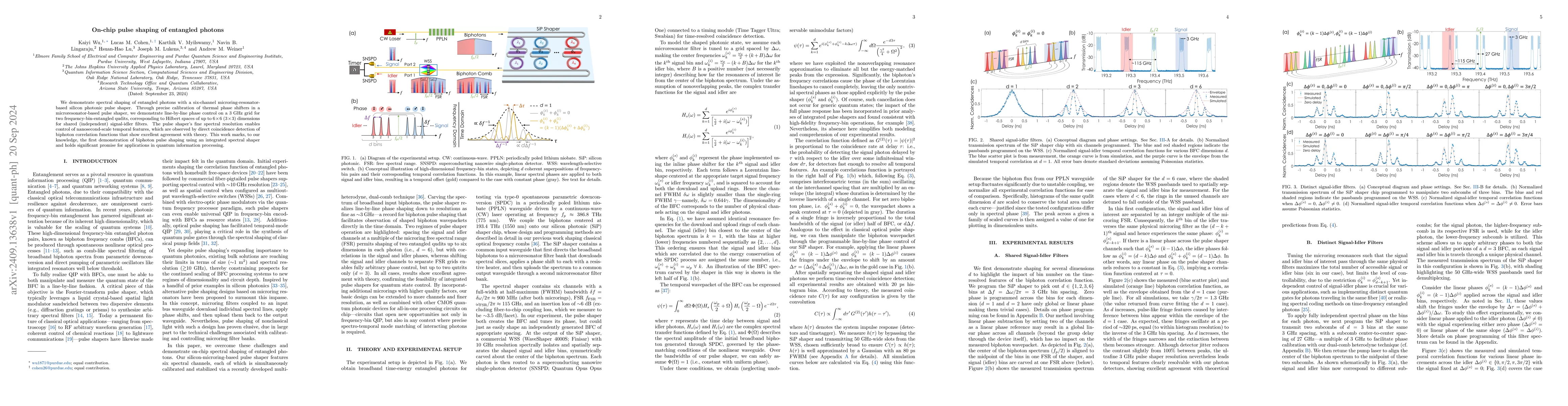 Thumbnail for On-chip pulse shaping of entangled photons