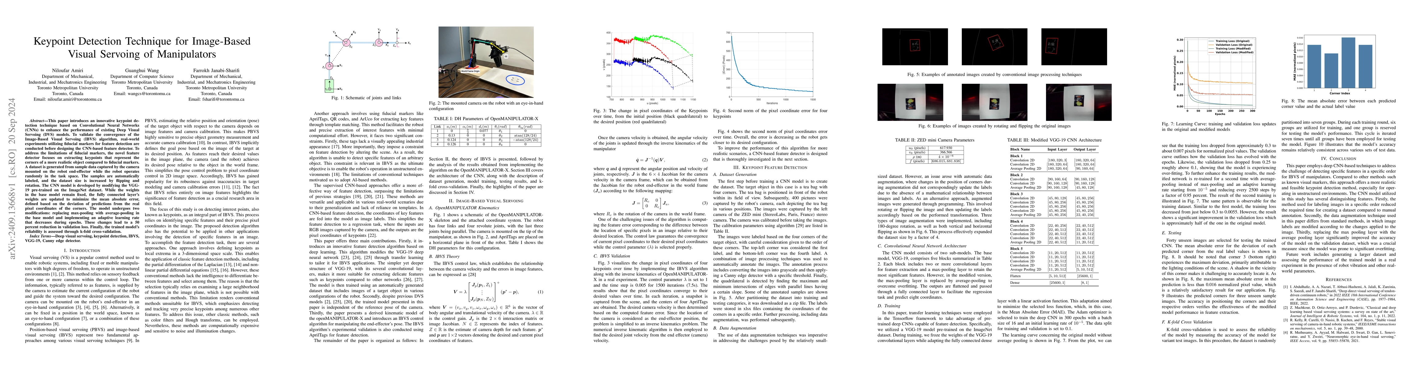 Thumbnail for Keypoint Detection Technique for Image-Based Visual Servoing of
  Manipulators