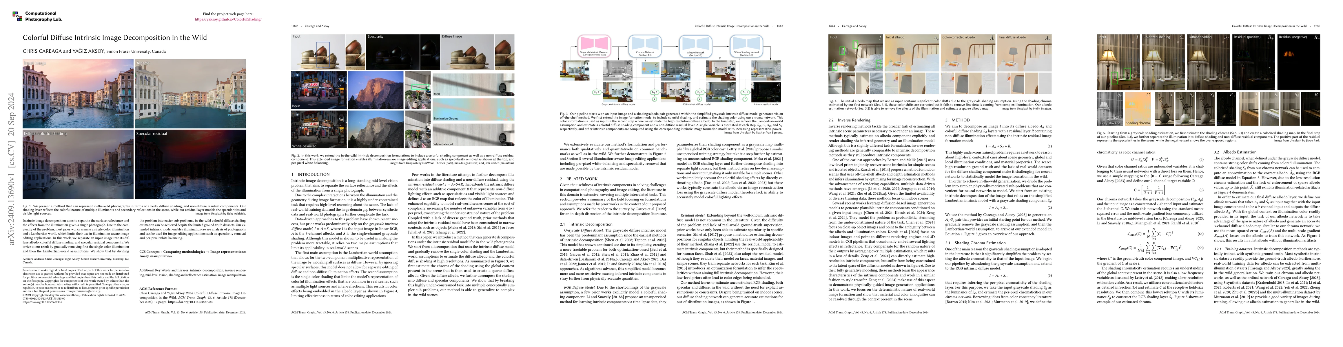 Thumbnail for Colorful Diffuse Intrinsic Image Decomposition in the Wild