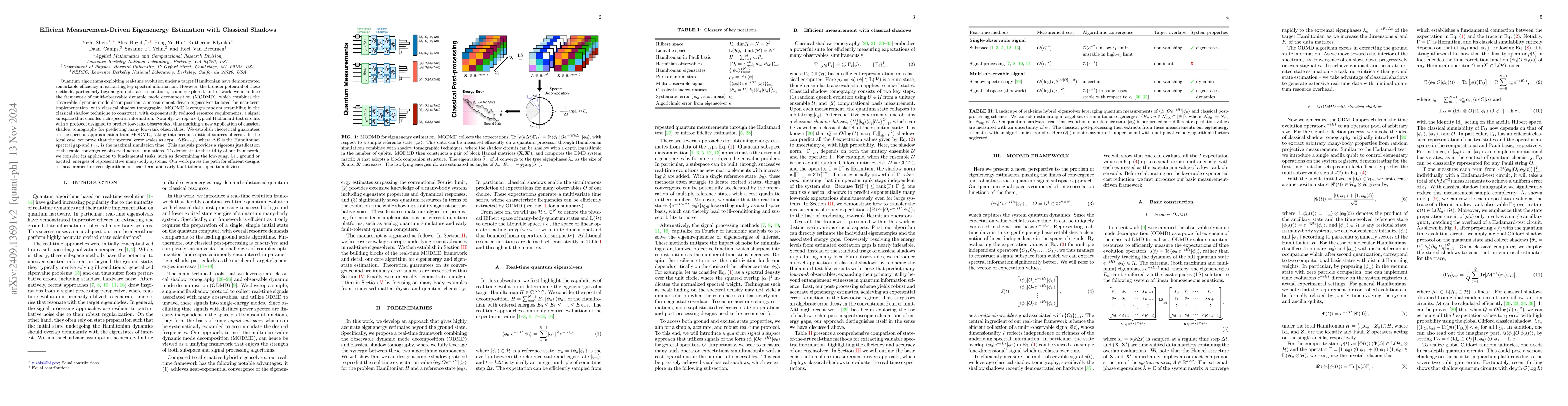Thumbnail for Efficient Measurement-Driven Eigenenergy Estimation with Classical
  Shadows