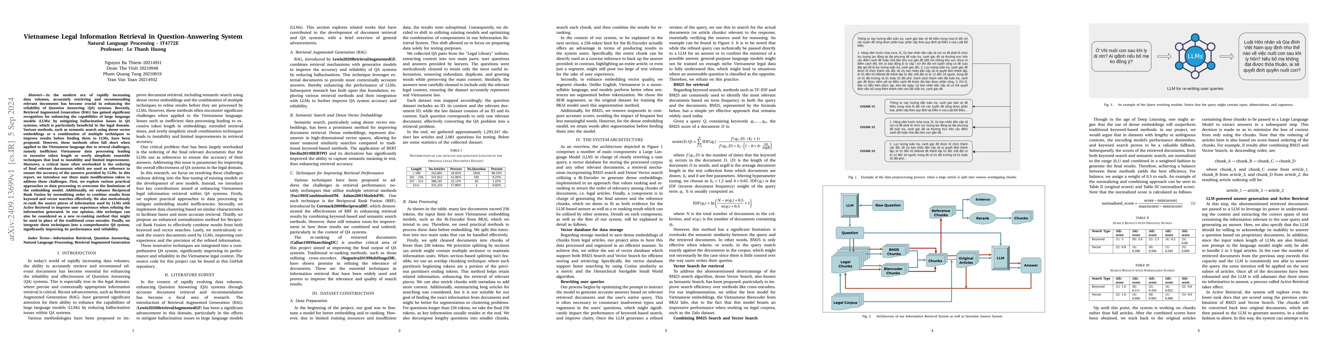 Thumbnail for Vietnamese Legal Information Retrieval in Question-Answering System