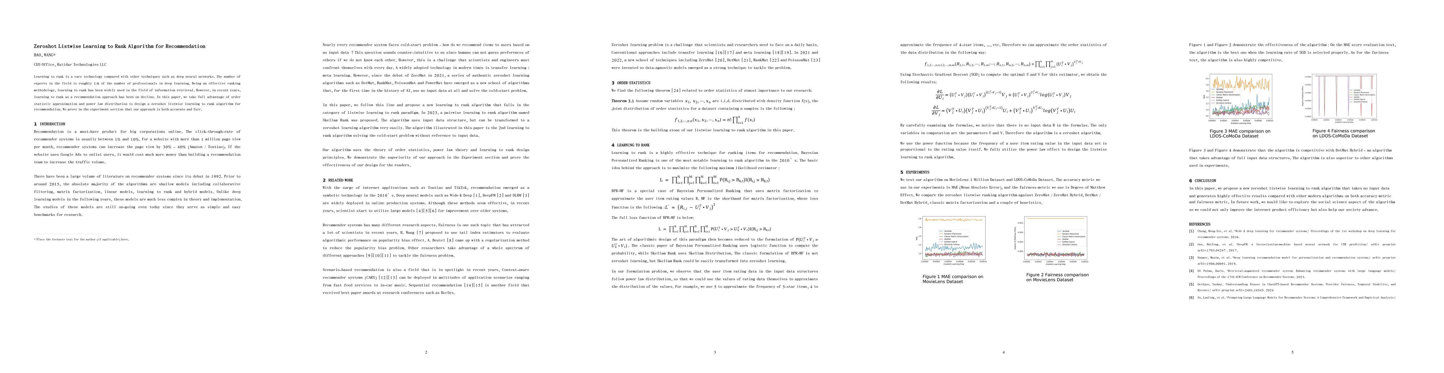 Thumbnail for Zeroshot Listwise Learning to Rank Algorithm for Recommendation
