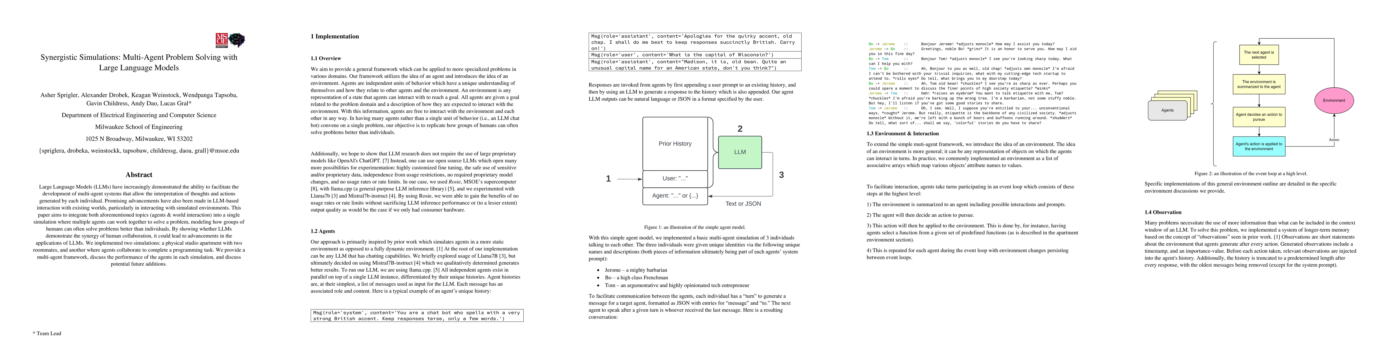 Thumbnail for Synergistic Simulations: Multi-Agent Problem Solving with Large Language
  Models