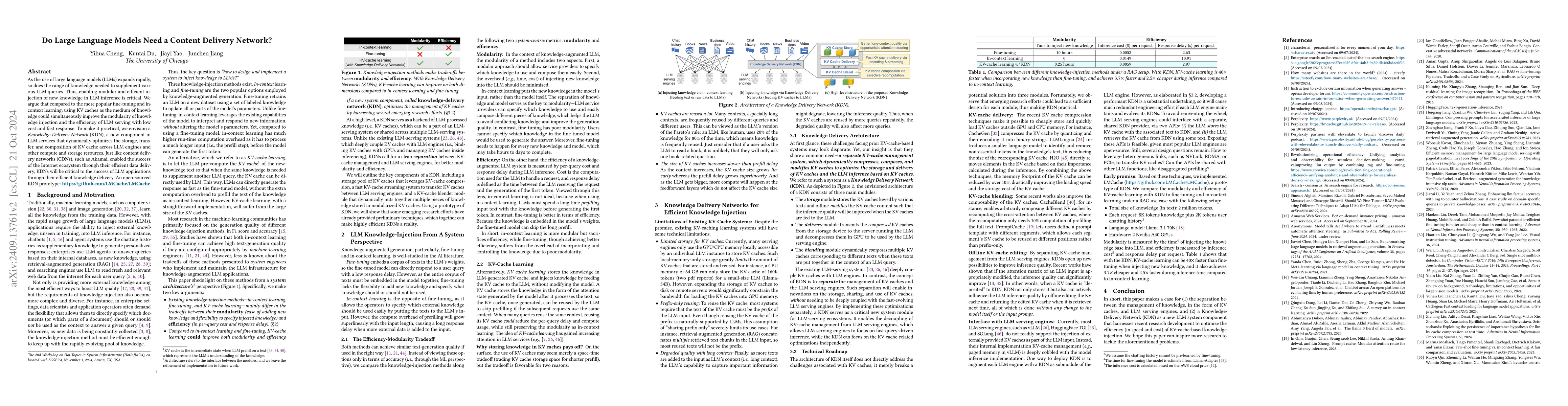 Thumbnail for Do Large Language Models Need a Content Delivery Network?