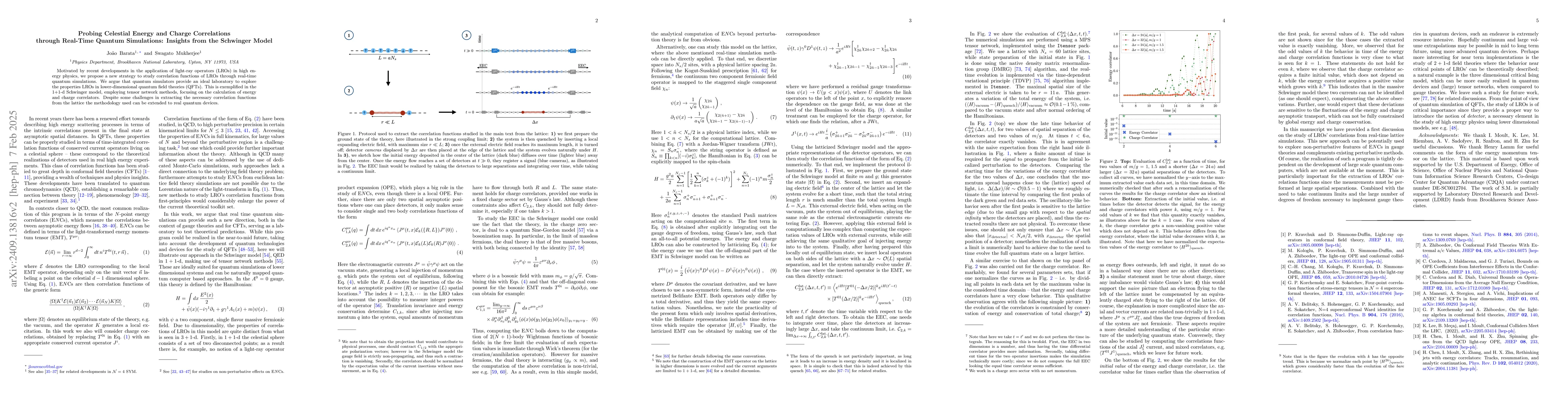 Thumbnail for Probing Celestial Energy and Charge Correlations through Real-Time
  Quantum Simulations: Insights from the Schwinger Model