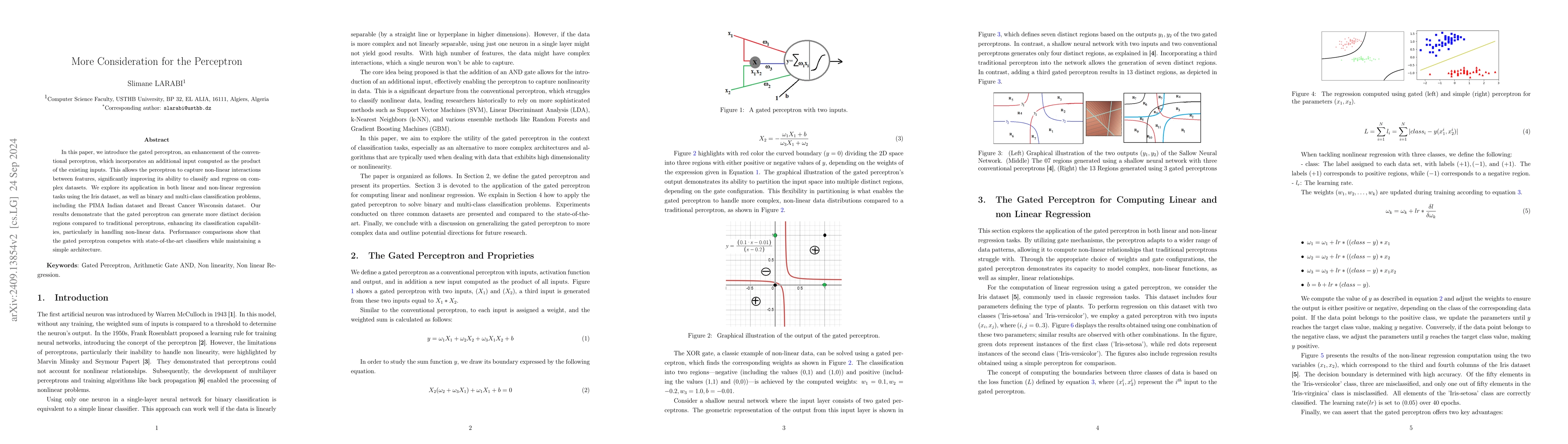Thumbnail for More Consideration for the Perceptron