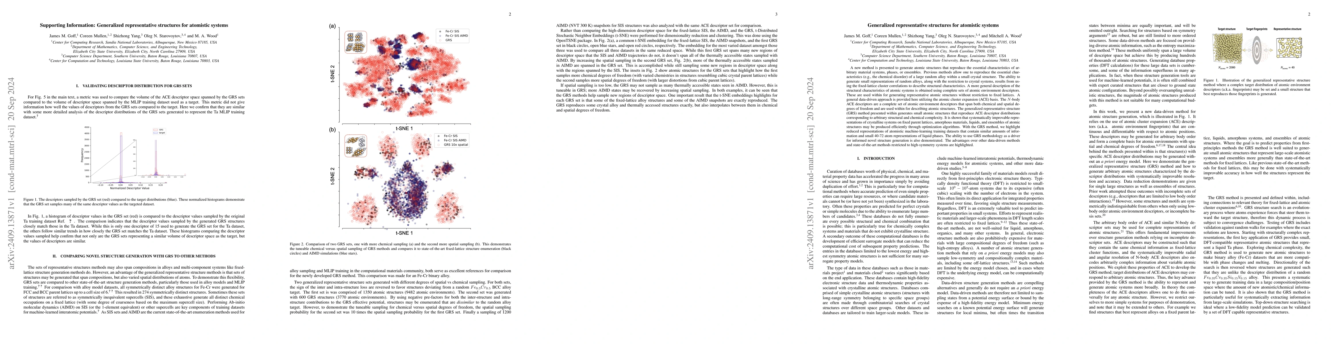 Thumbnail for Generalized Representative Structures for Atomistic Systems