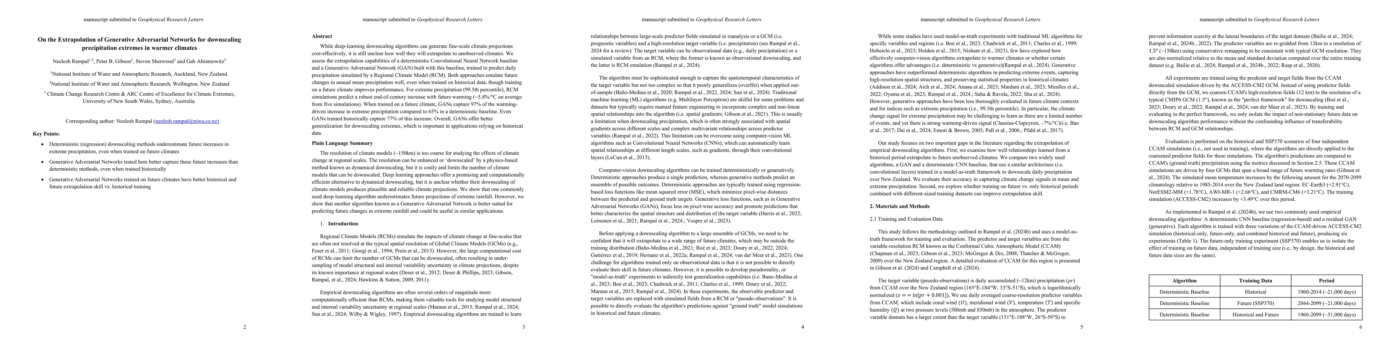 Thumbnail for On the Extrapolation of Generative Adversarial Networks for downscaling
  precipitation extremes in warmer climates