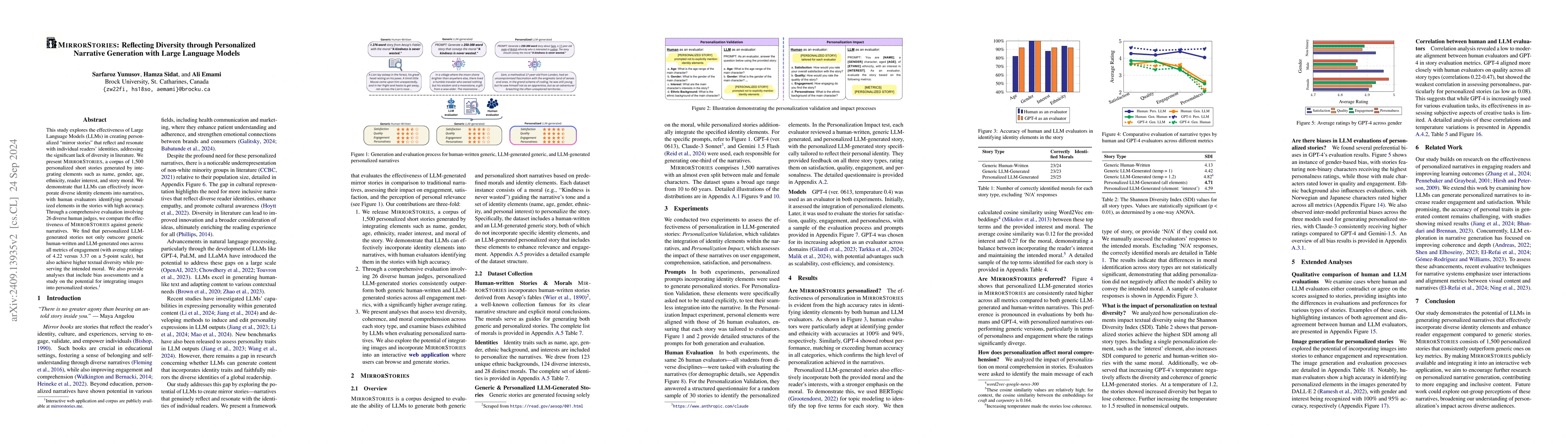 Thumbnail for MirrorStories: Reflecting Diversity through Personalized Narrative
  Generation with Large Language Models