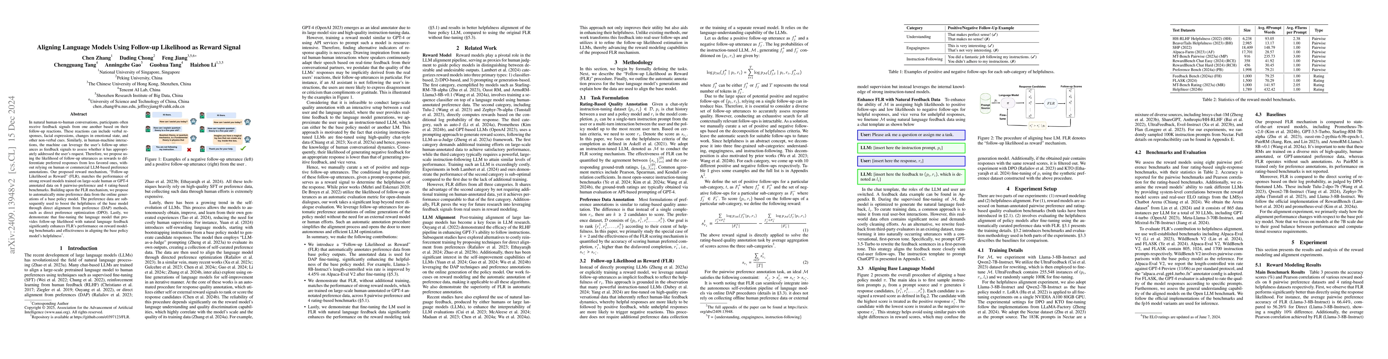 Thumbnail for Aligning Language Models Using Follow-up Likelihood as Reward Signal