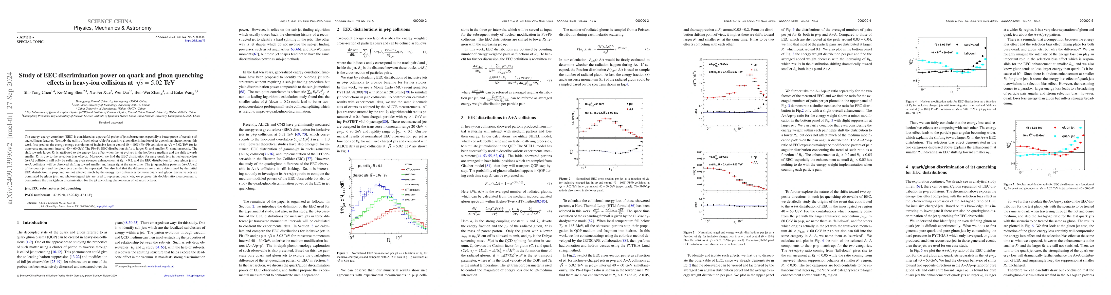 Thumbnail for Study of EEC discrimination power on quark and gluon quenching effects
  in heavy-ion collisions at $\sqrt{s}=5.02$ TeV
