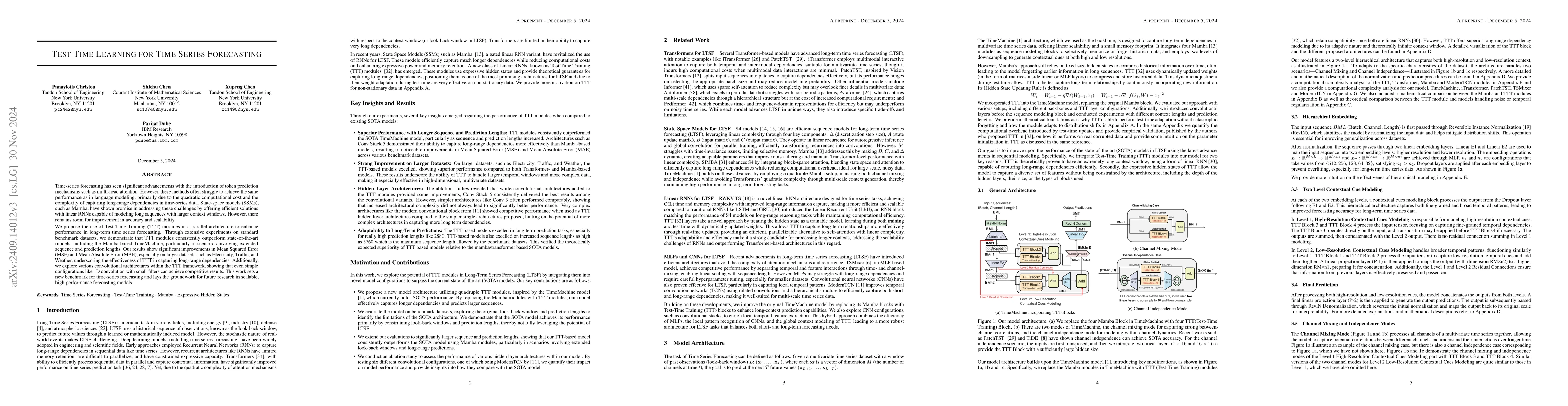 Thumbnail for Test Time Learning for Time Series Forecasting
