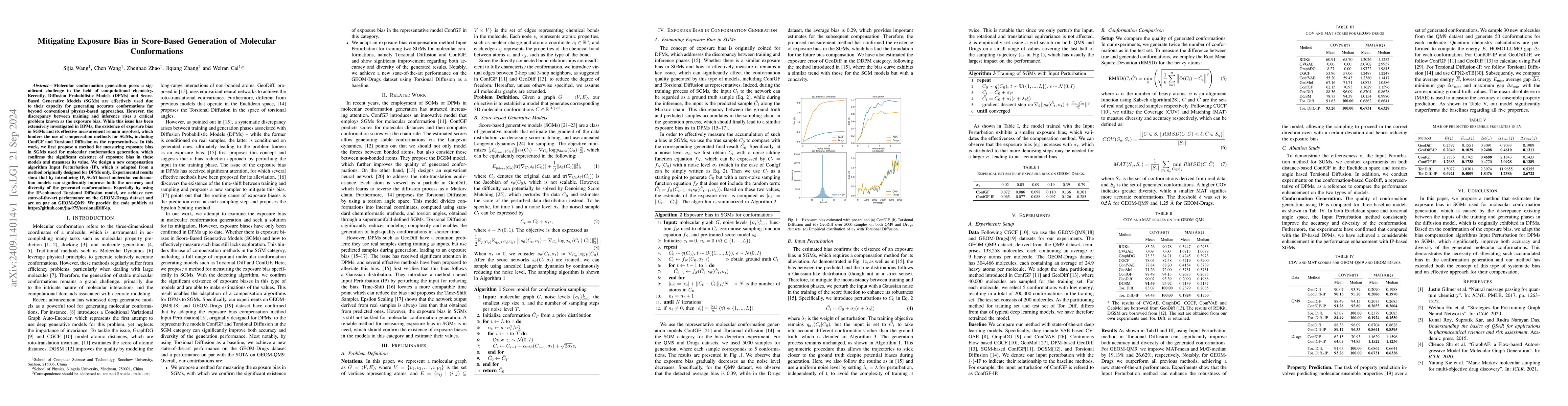 Thumbnail for Mitigating Exposure Bias in Score-Based Generation of Molecular
  Conformations