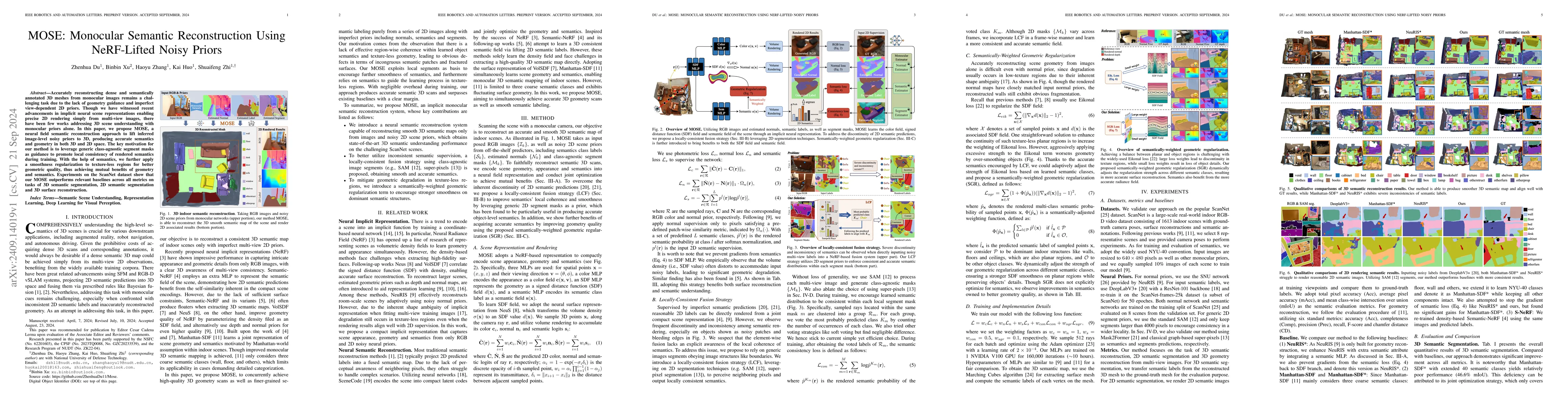 Thumbnail for MOSE: Monocular Semantic Reconstruction Using NeRF-Lifted Noisy Priors