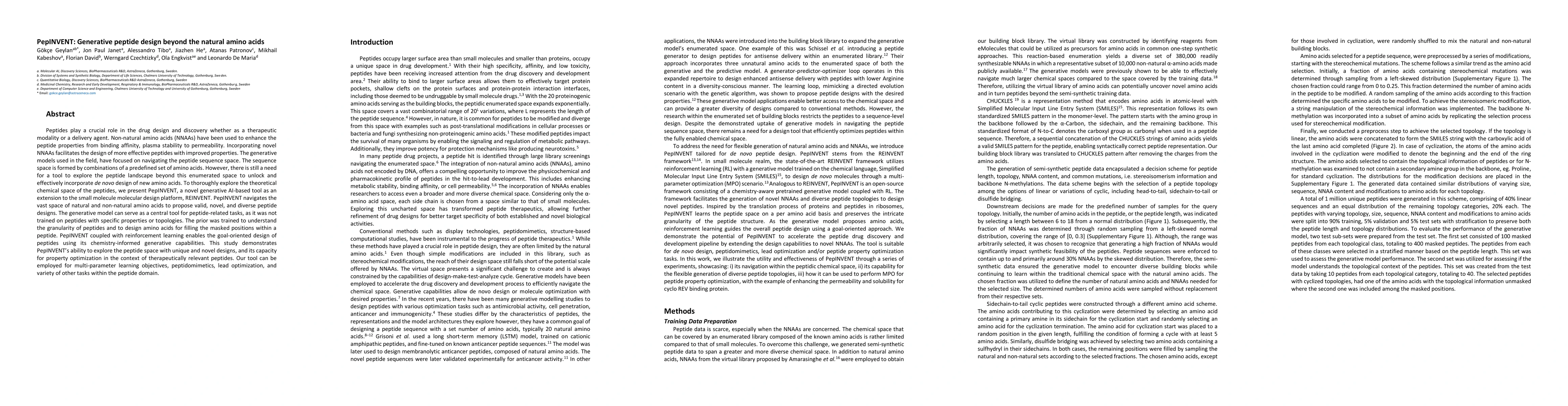 Thumbnail for PepINVENT: Generative peptide design beyond the natural amino acids