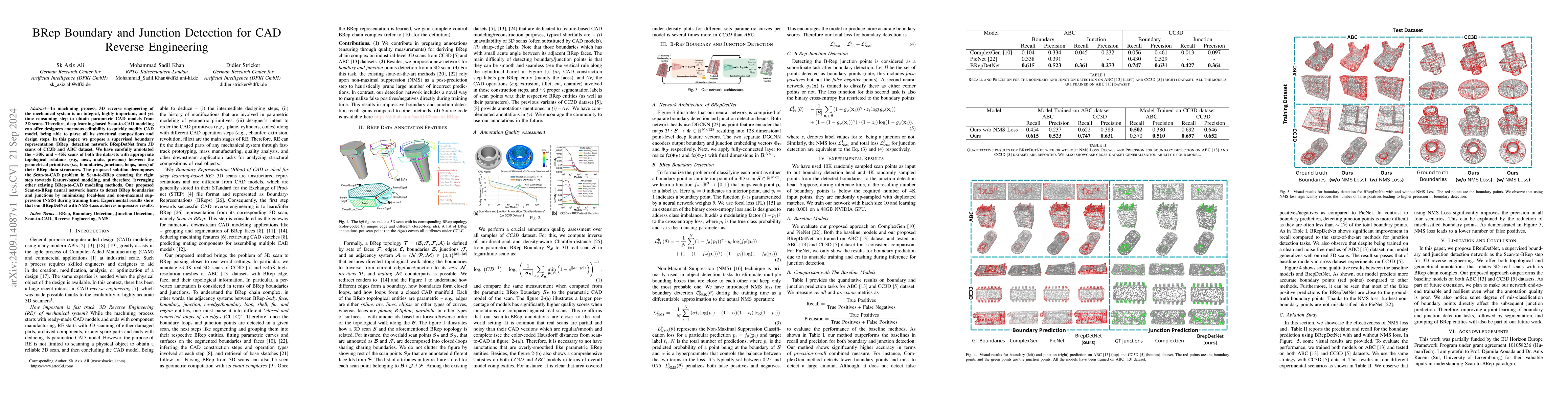 Thumbnail for BRep Boundary and Junction Detection for CAD Reverse Engineering