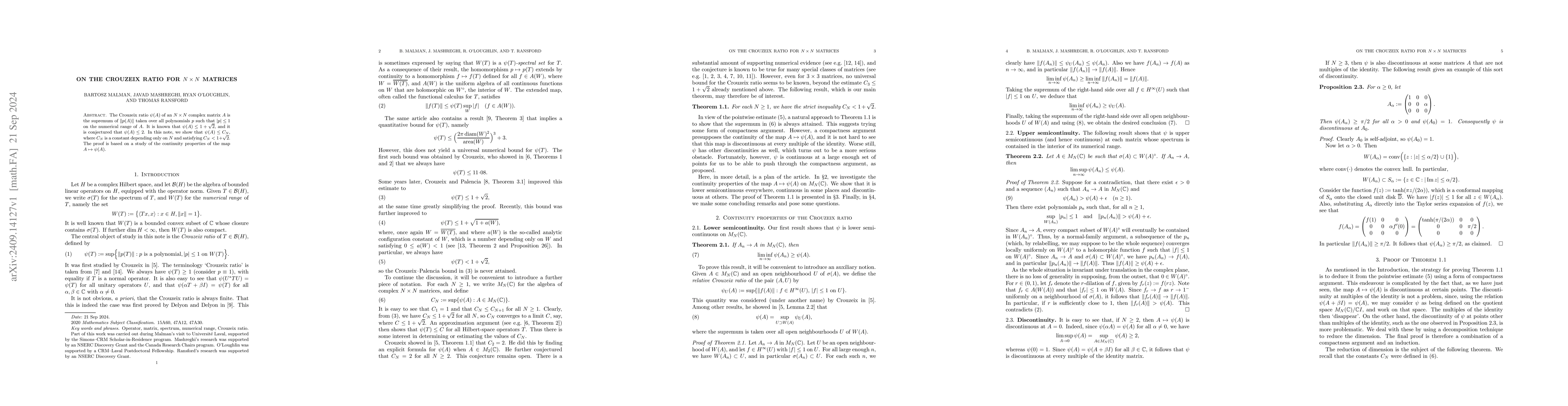 Thumbnail for On the Crouzeix ratio for $N\times N$ matrices