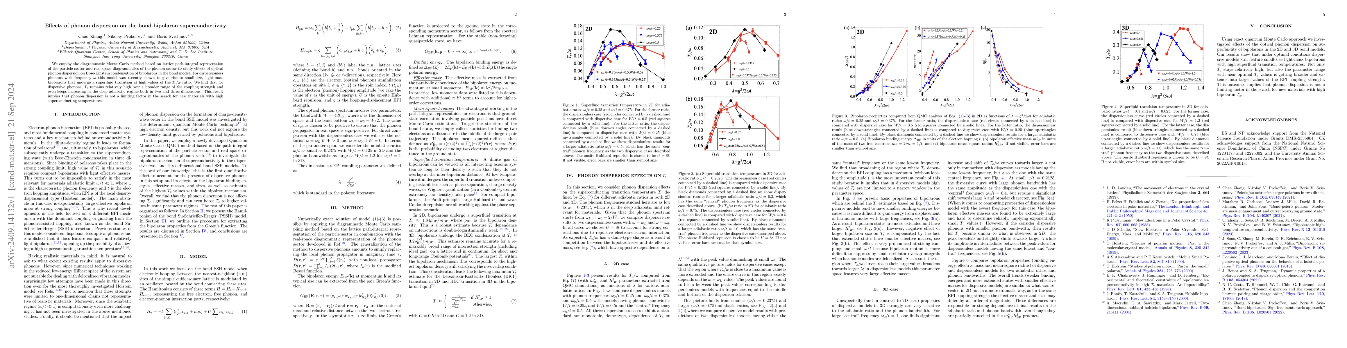 Thumbnail for Effects of phonon dispersion on the bond-bipolaron superconductivity