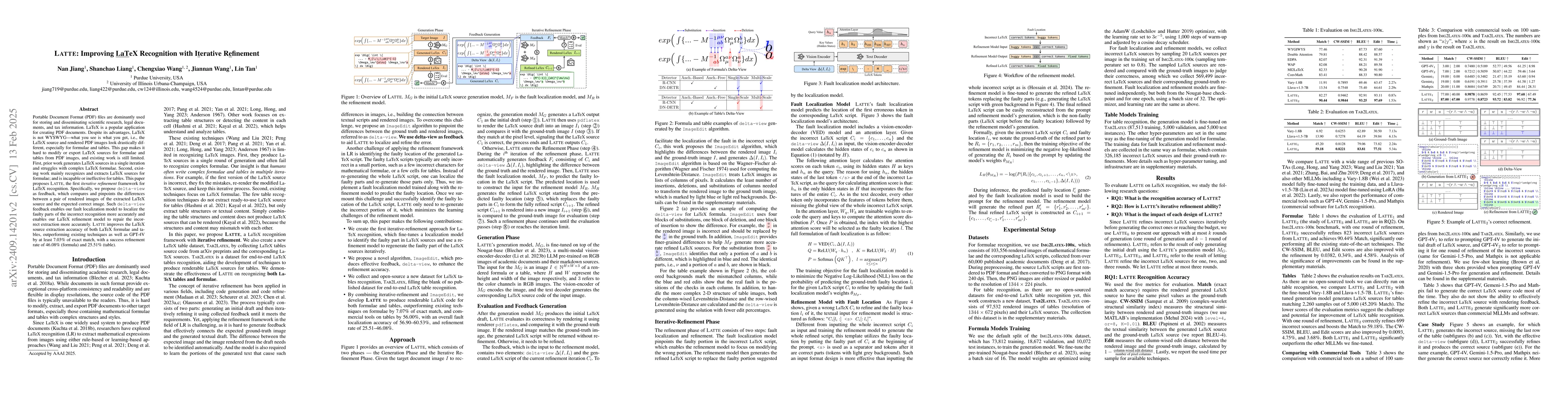 Thumbnail for LATTE: Improving Latex Recognition for Tables and Formulae with
  Iterative Refinement