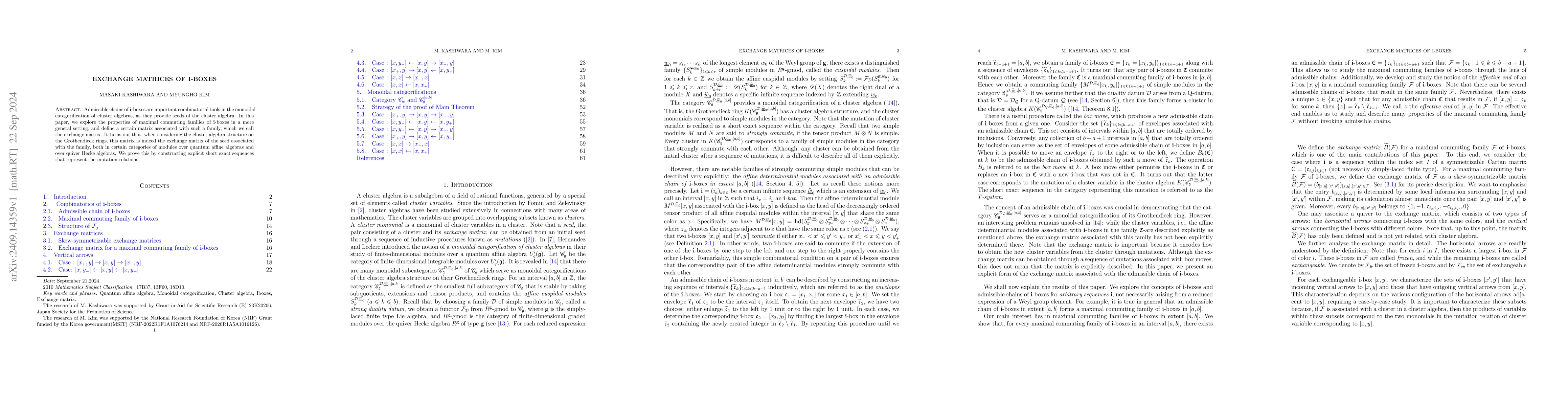 Thumbnail for Exchange matrices of I-boxes
