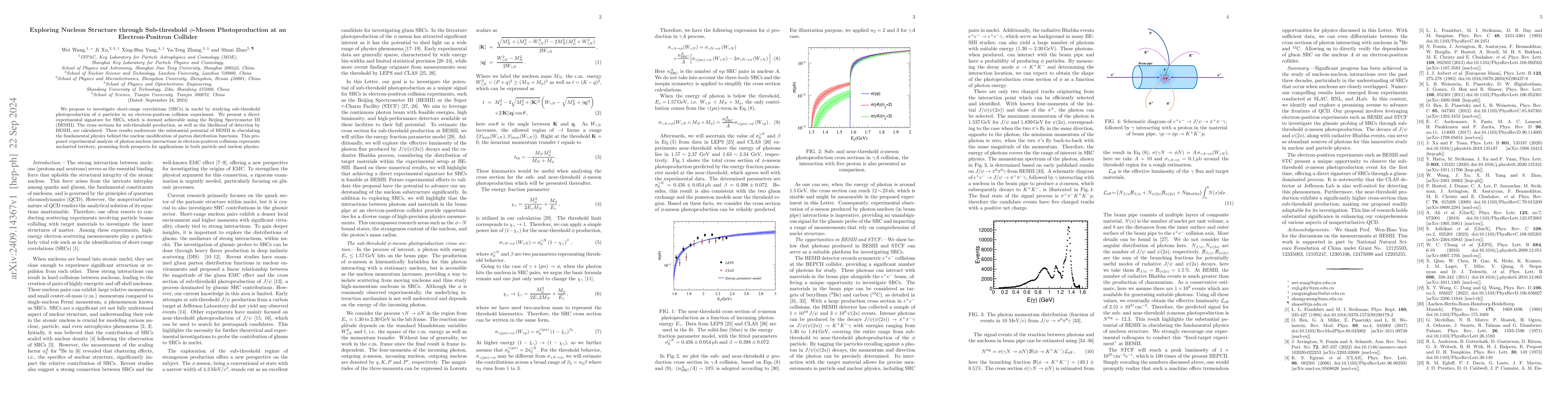 Thumbnail for Exploring Nucleon Structure through Sub-threshold $φ$-Meson
  Photoproduction at an Electron-Positron Collider