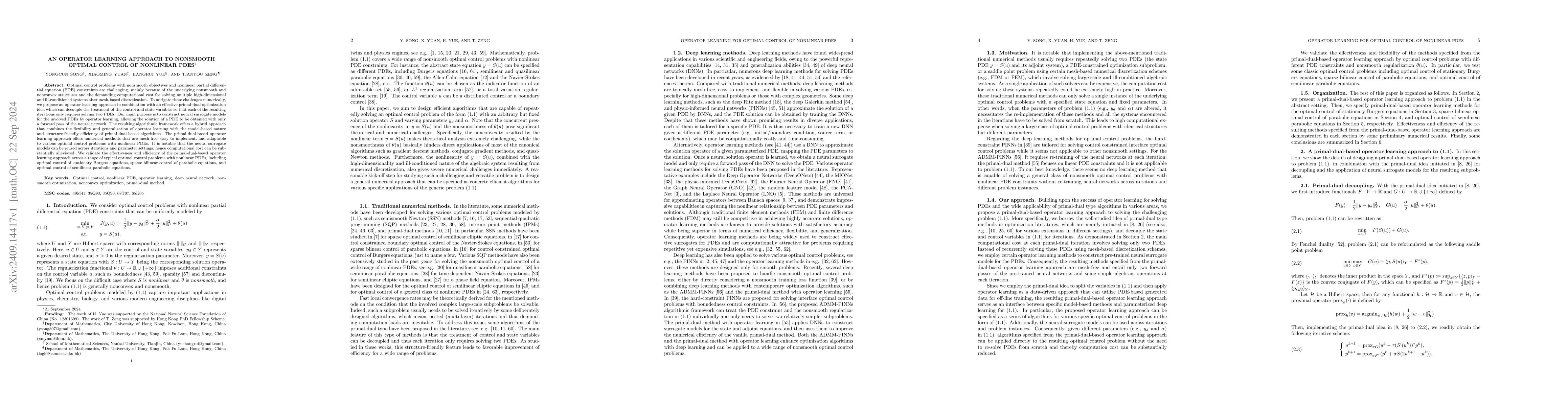 Thumbnail for An Operator Learning Approach to Nonsmooth Optimal Control of Nonlinear
  PDEs