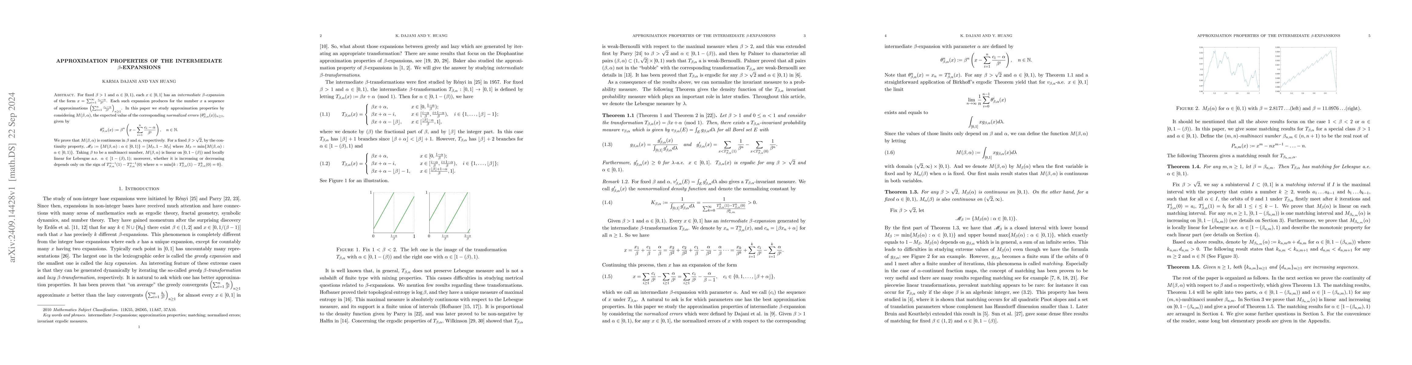 Thumbnail for Approximation properties of the intermediate $β$-expansions