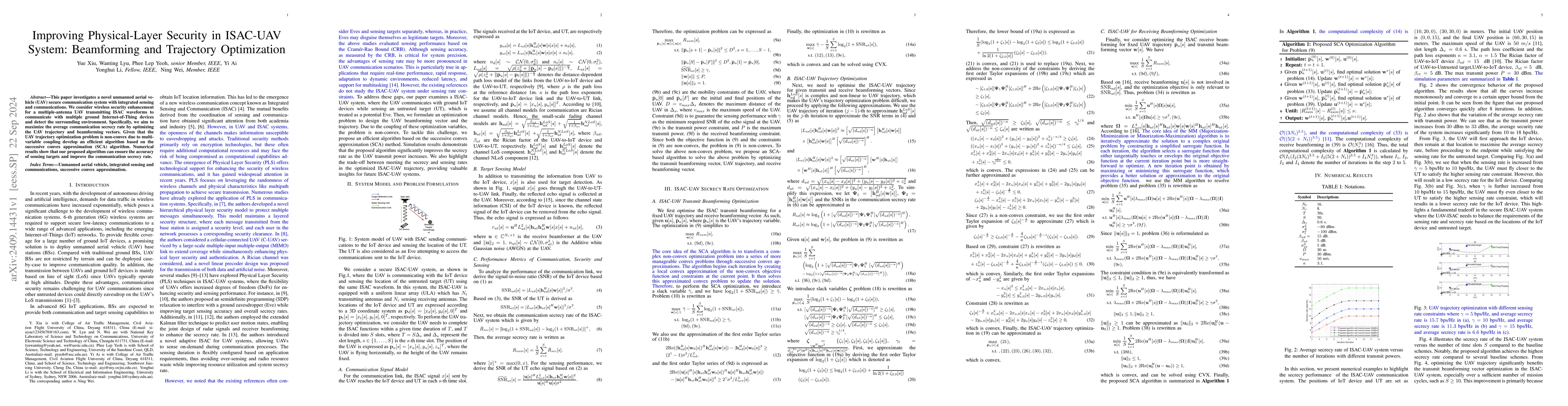 Thumbnail for Improving Physical-Layer Security in ISAC-UAV System: Beamforming and
  Trajectory Optimization