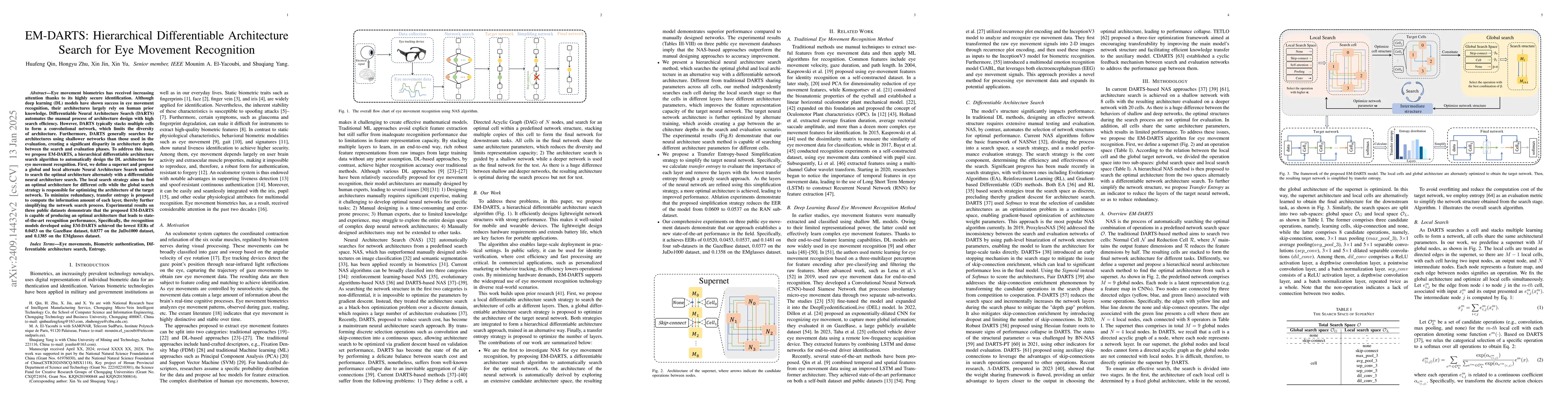 Thumbnail for EM-DARTS: Hierarchical Differentiable Architecture Search for Eye
  Movement Recognition
