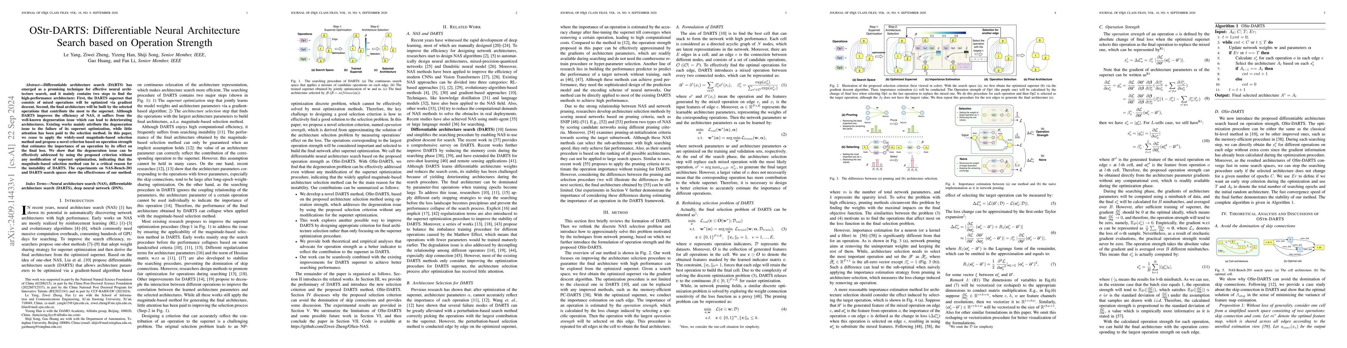 Thumbnail for OStr-DARTS: Differentiable Neural Architecture Search based on Operation
  Strength