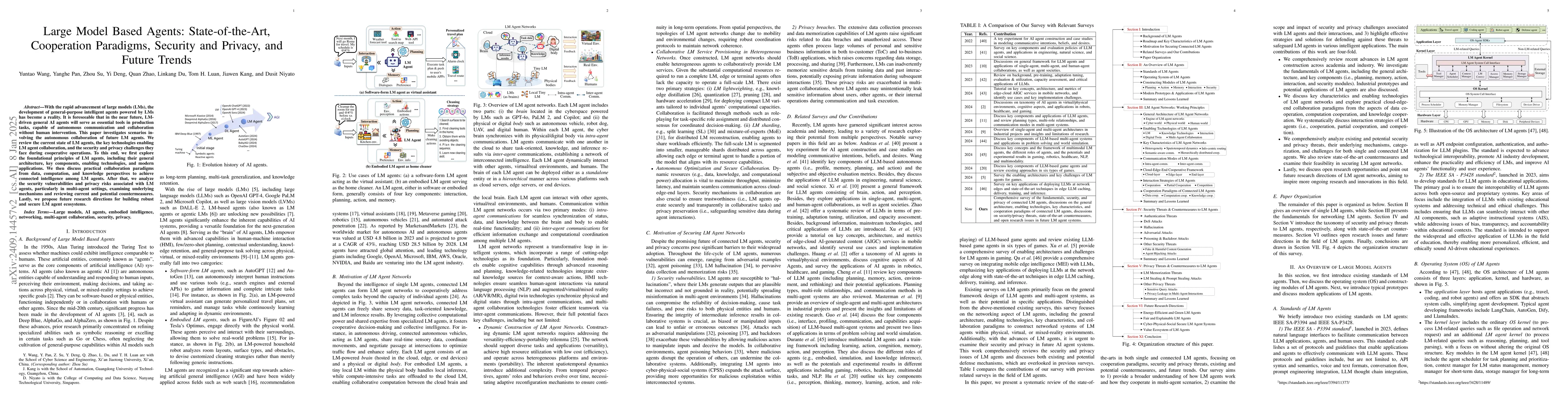 Thumbnail for Large Model Agents: State-of-the-Art, Cooperation Paradigms, Security
  and Privacy, and Future Trends