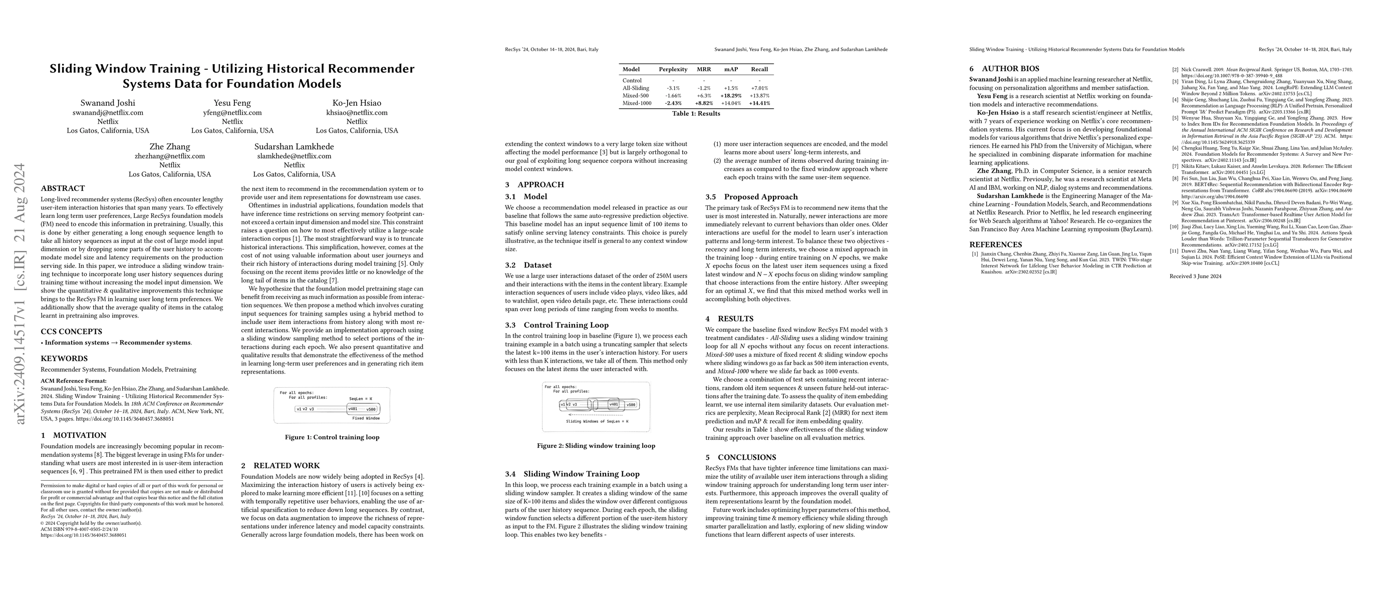 Thumbnail for Sliding Window Training -- Utilizing Historical Recommender Systems Data
  for Foundation Models