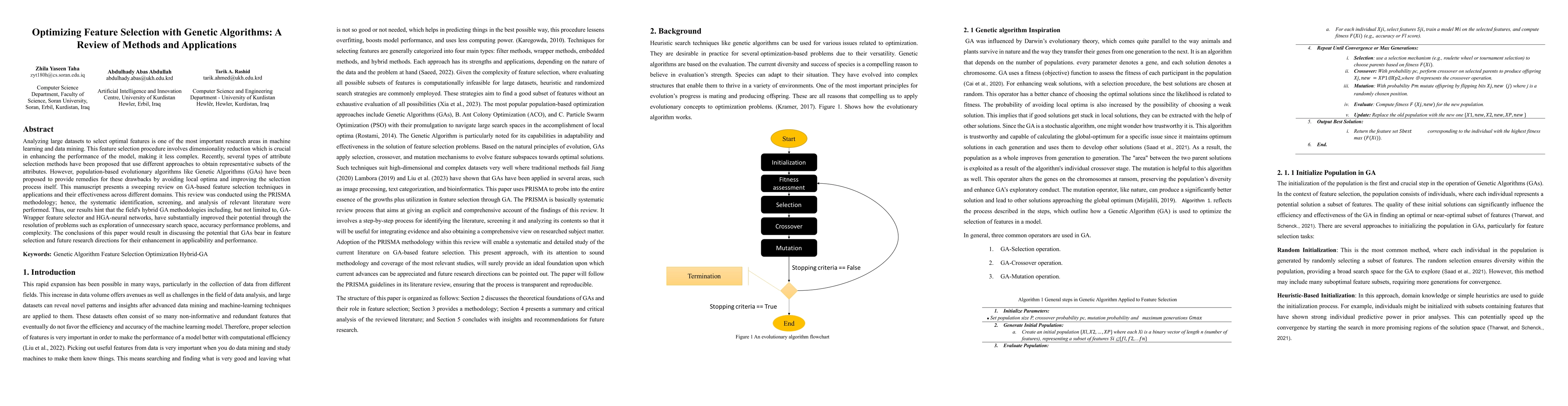 Thumbnail for Optimizing Feature Selection with Genetic Algorithms: A Review of
  Methods and Applications