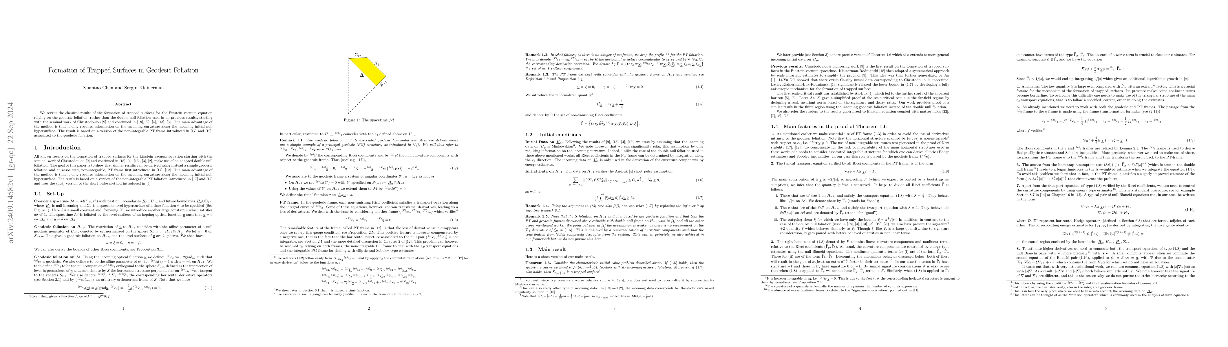 Thumbnail for Formation of Trapped Surfaces in Geodesic Foliation