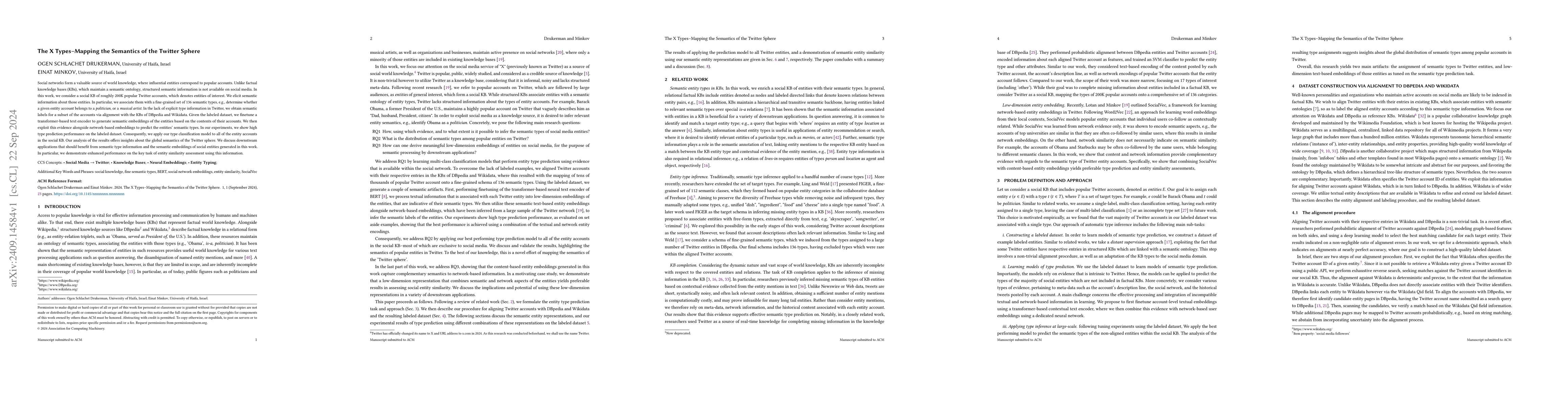 Thumbnail for The X Types -- Mapping the Semantics of the Twitter Sphere