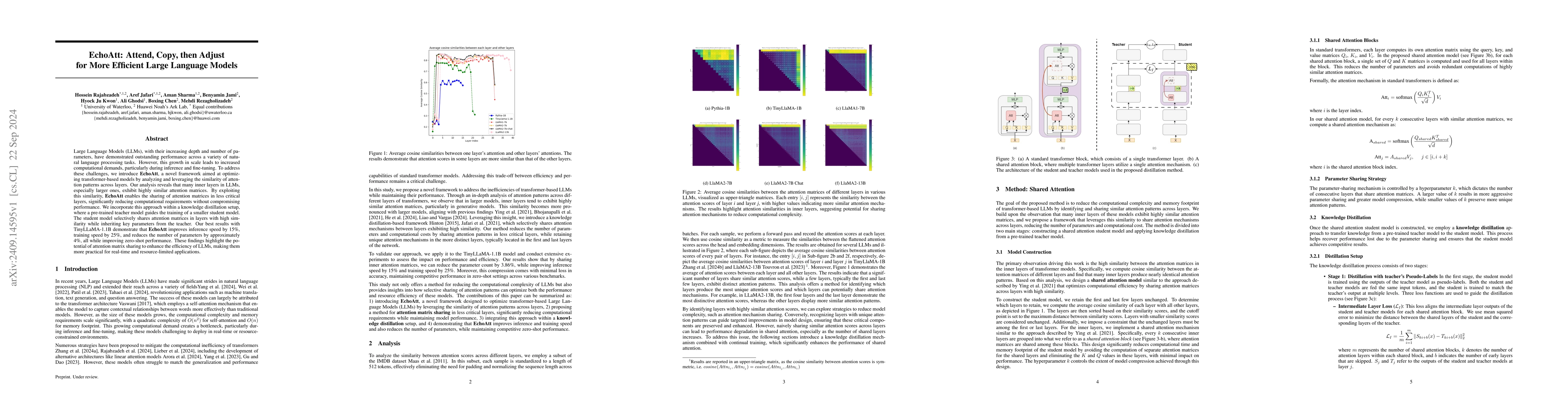 Thumbnail for EchoAtt: Attend, Copy, then Adjust for More Efficient Large Language
  Models