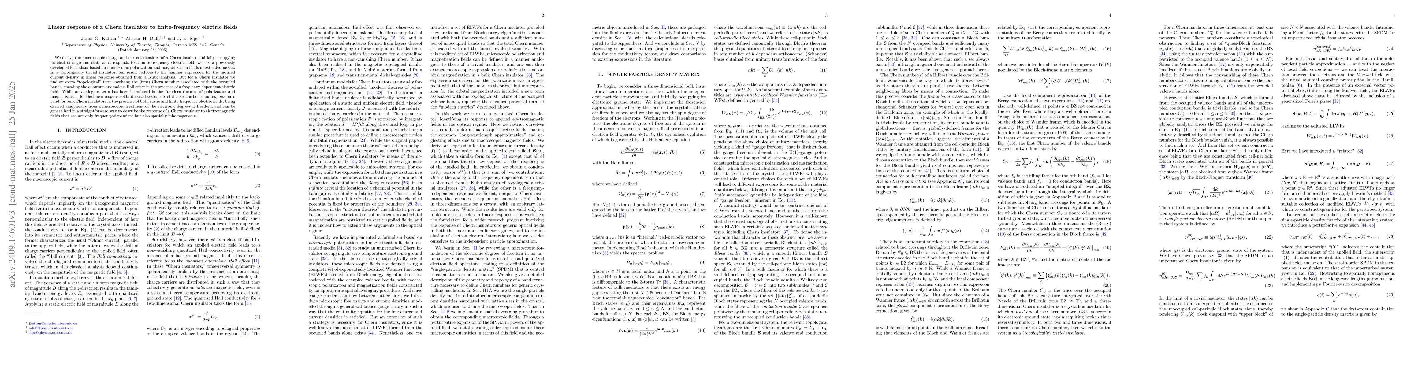 Thumbnail for Linear response of a Chern insulator to finite-frequency electric fields