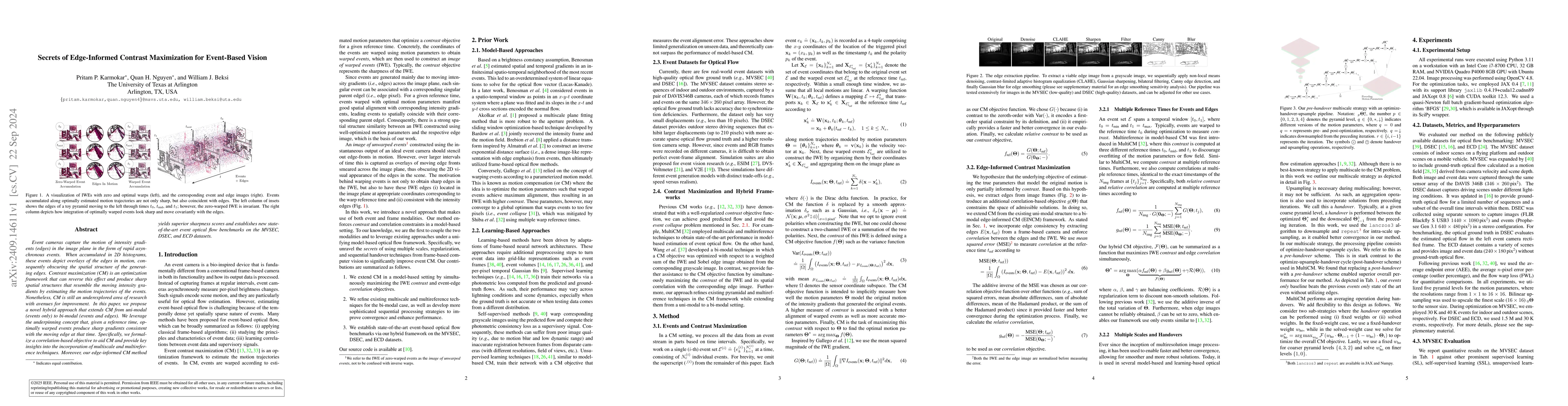 Thumbnail for Secrets of Edge-Informed Contrast Maximization for Event-Based Vision