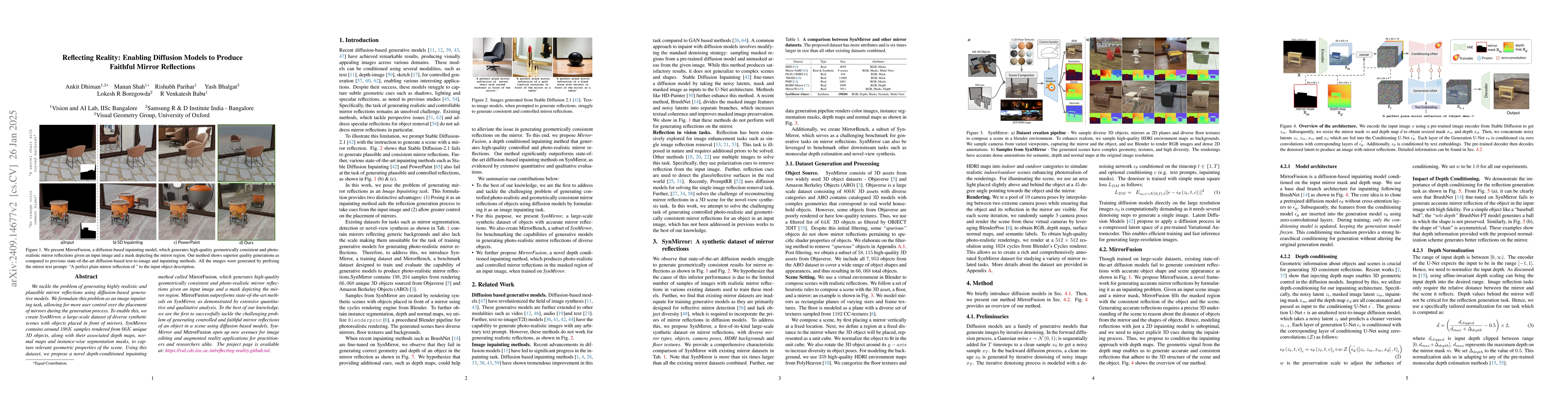 Thumbnail for Reflecting Reality: Enabling Diffusion Models to Produce Faithful Mirror
  Reflections