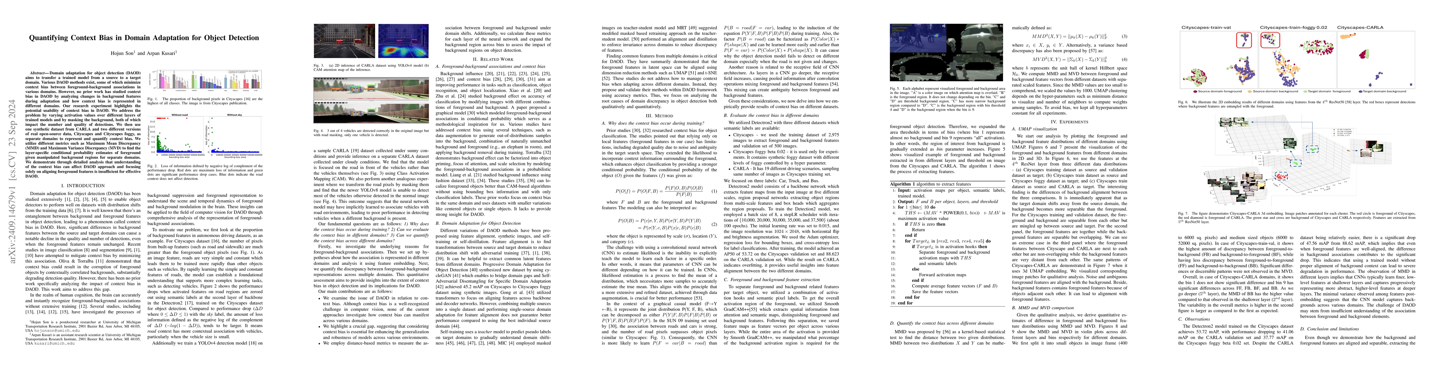 Thumbnail for Quantifying Context Bias in Domain Adaptation for Object Detection