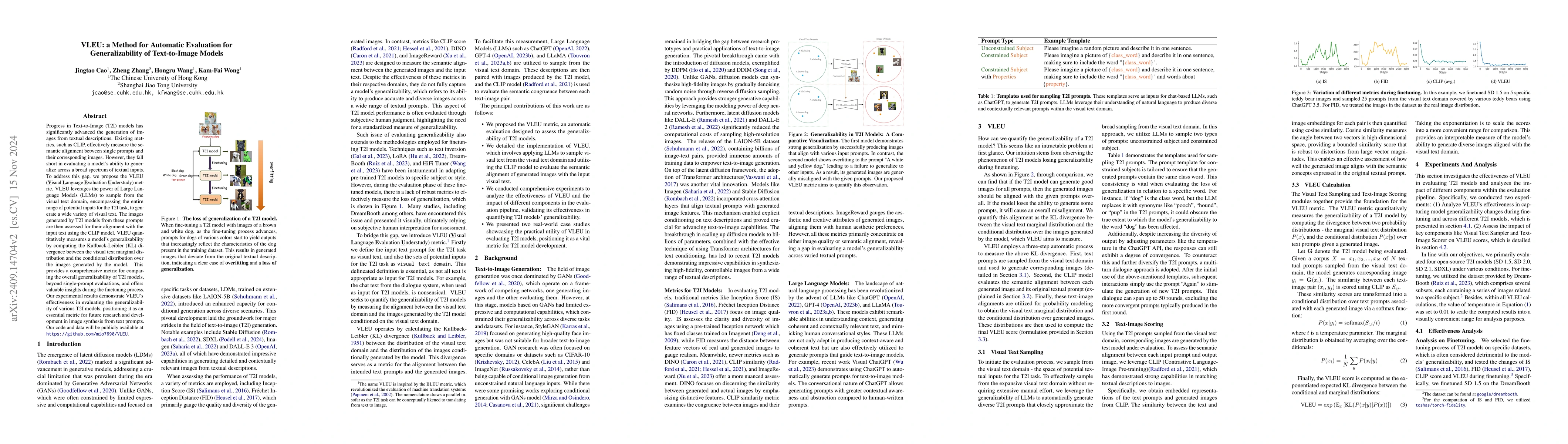 Thumbnail for VLEU: a Method for Automatic Evaluation for Generalizability of
  Text-to-Image Models