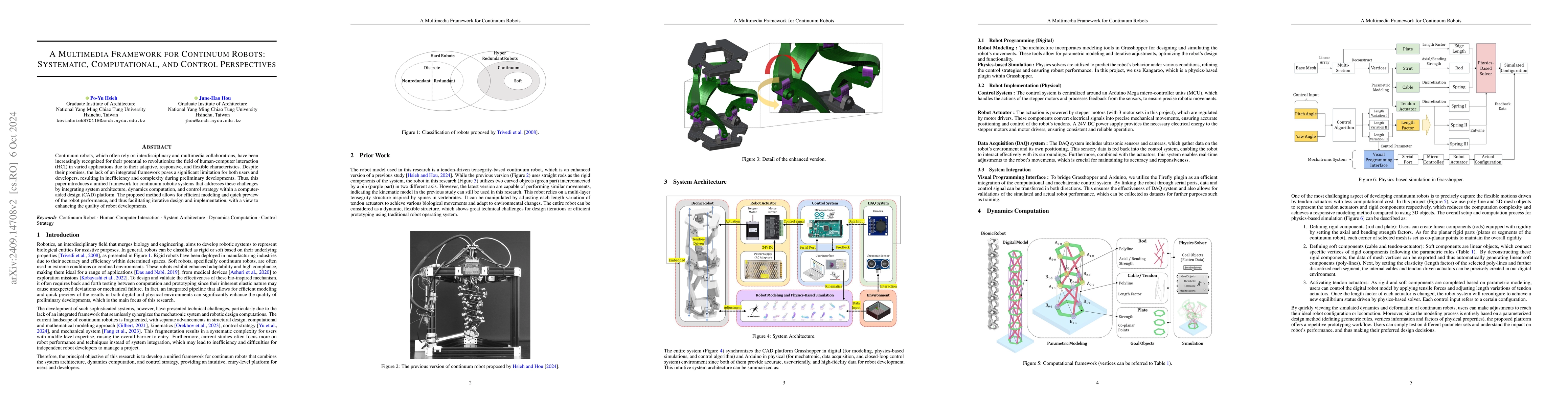 Thumbnail for A Multimedia Framework for Continuum Robots: Systematic, Computational,
  and Control Perspectives
