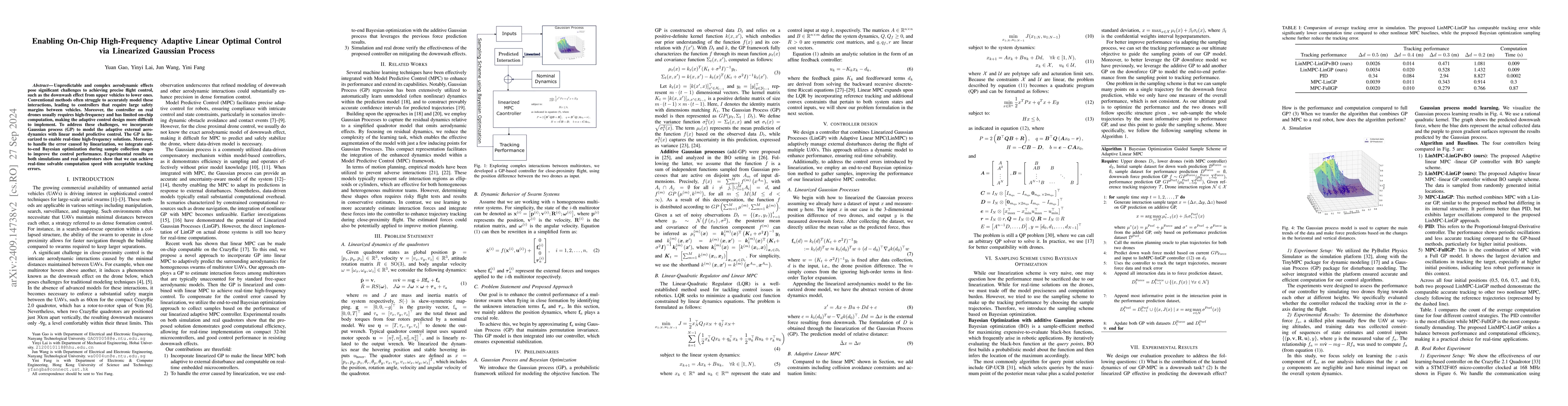 Thumbnail for Enabling On-Chip High-Frequency Adaptive Linear Optimal Control via
  Linearized Gaussian Process