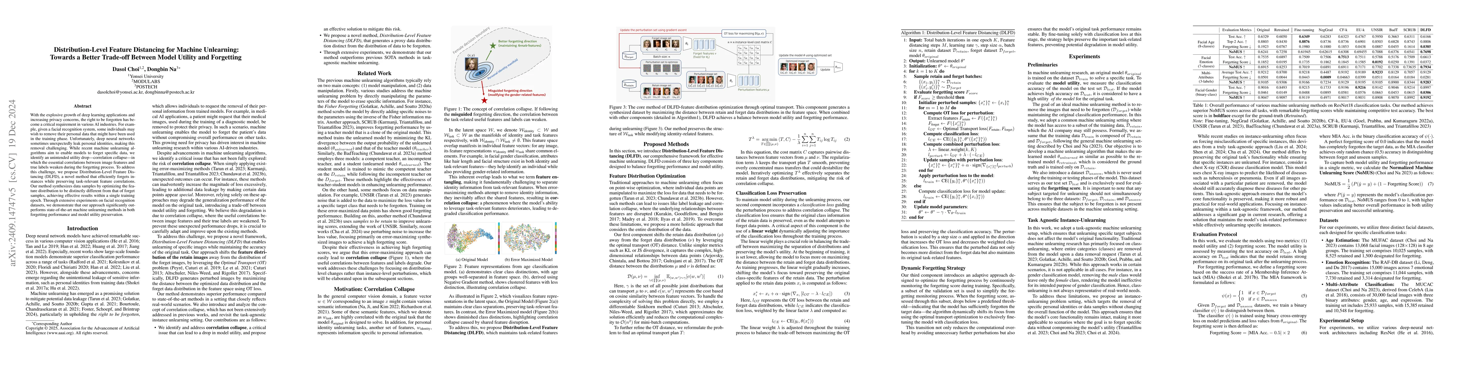 Thumbnail for Distribution-Level Feature Distancing for Machine Unlearning: Towards a
  Better Trade-off Between Model Utility and Forgetting